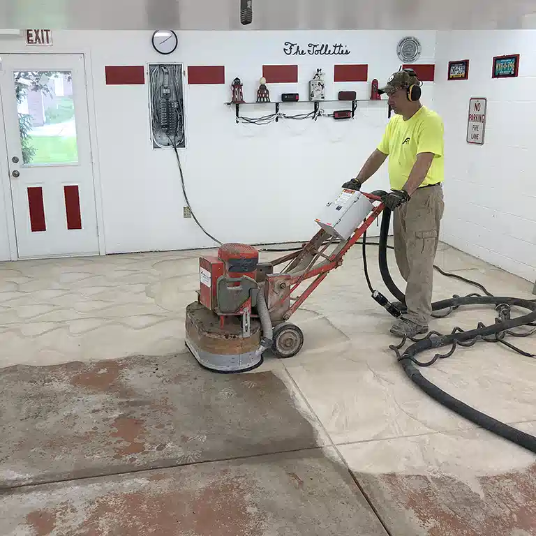 Epoxy Garage Flooring Installation Surface Preparation