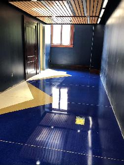 Blue Terrazzo Commercial Flooring