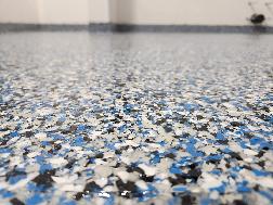 Epoxy Flake Flooring for Commercial Bathroom