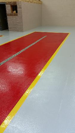 Epoxy Firehouse Garage Floor