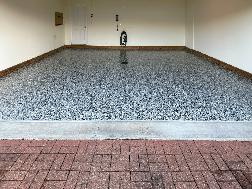 Epoxy Flake Garage Floor Installation