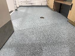 Epoxy Quartz Flooring Installation
