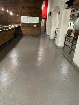 Quartz Epoxy Restaurant Flooring