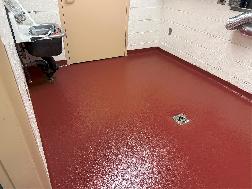 Solid Epoxy Laundry Room Floor Installation