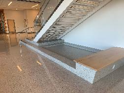 Commercial Terrazzo Stairwell Installation